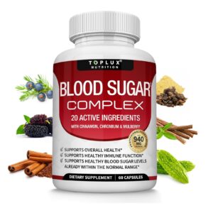 Blood Sugar Complex 60 Cápsulas Suplemento Canela Cromo